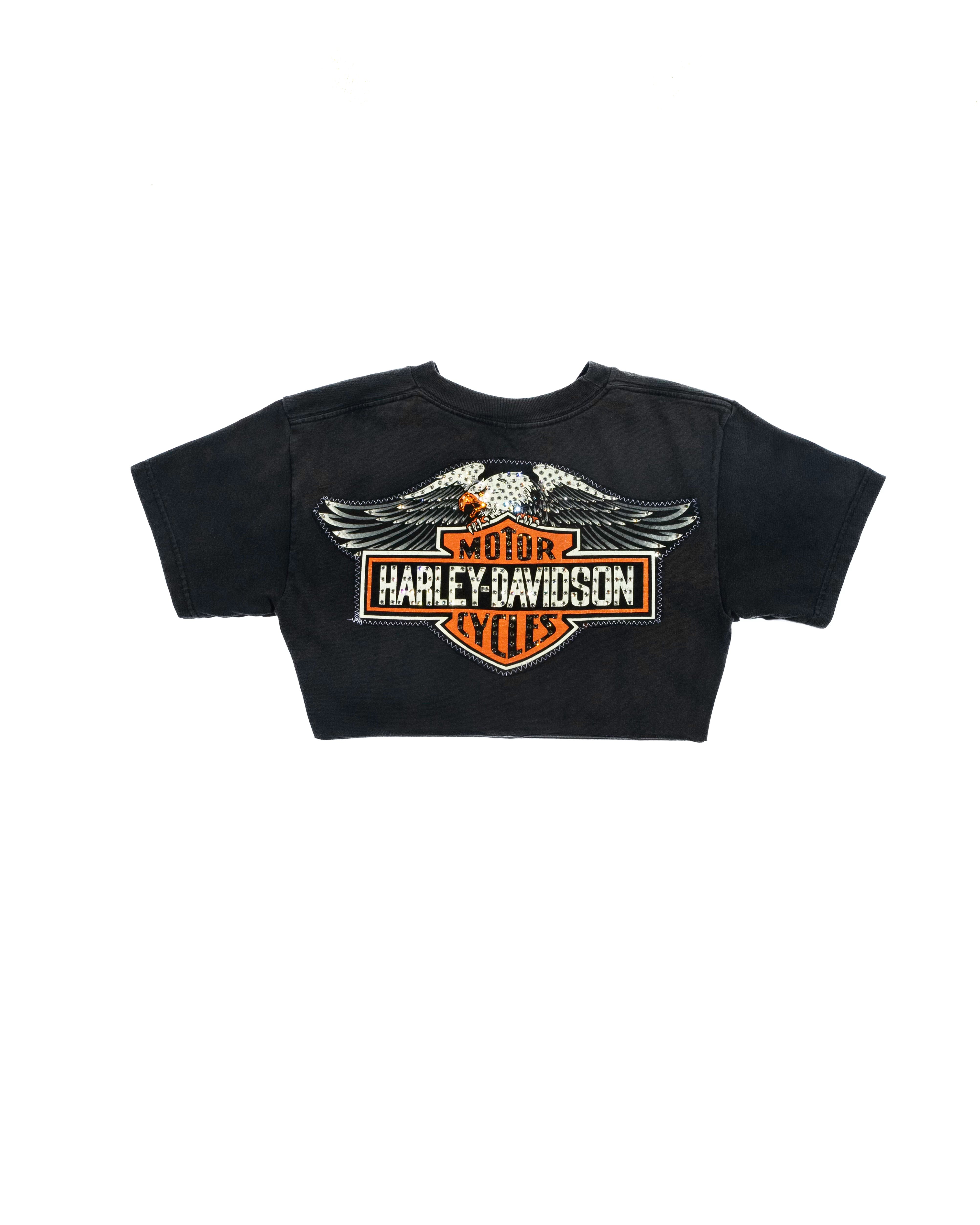 Krish x Harley Davidson Cropped Tee S