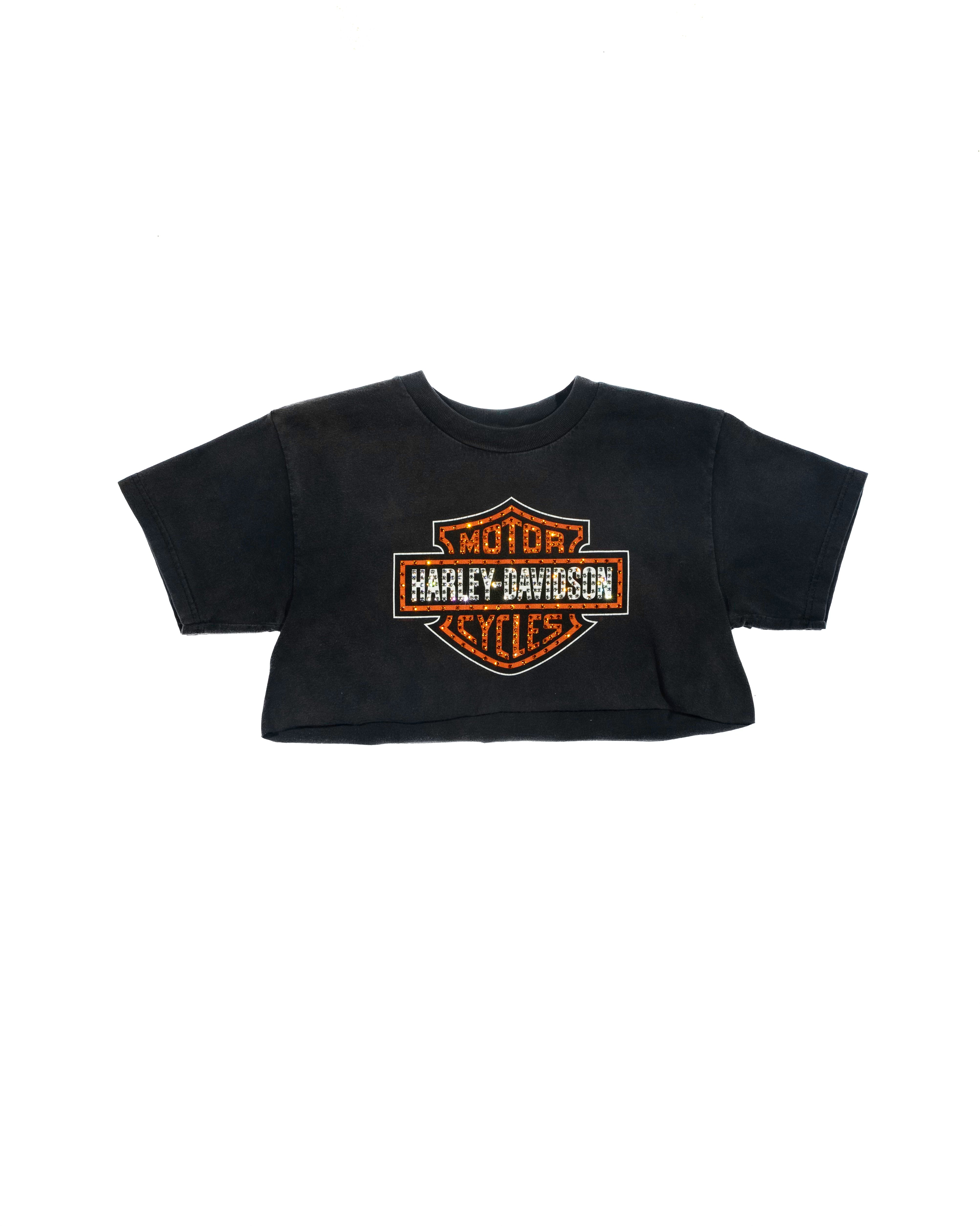 Krish x Harley Davidson Cropped Tee S